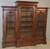 SOLD Victorian Burl Walnut Triple Door Bookcase