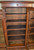 SOLD Victorian Burl Walnut Triple Door Bookcase
