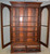 SOLD Victorian Burl Walnut Step Back Bookcase China Cabinet