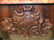 SOLD Antique Accent Table, Antique Large Carved Victorian Marble Top Center Table