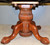 SOLD Oak Victorian 54” Fluted Carved Ball and Claw Dining Table