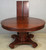 SOLD Round Mahogany Empire Banquet Table 54” w/2 Leaves