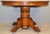 SOLD Round 48" Oak Claw Foot Table Refinished with 1 leaf