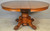 SOLD Round 48" Oak Claw Foot Table Refinished with 1 leaf