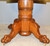 SOLD Round 48" Oak Claw Foot Table Refinished with 1 leaf