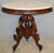 SOLD Victorian Oval Walnut Marble Top Parlor Stand