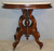 SOLD Victorian Oval Walnut Marble Top Parlor Stand