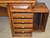 SOLD Oak Raised Panel 54 Inch Rotary Roll Top Desk
