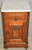 SOLD Victorian Burl Walnut Marble Top Half Commode