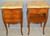 SOLD Pair of Inlaid Marble Top Victorian End Tables