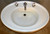 SOLD Antique Pedestal Sink, Antique Victorian Oval Porcelain Pedestal Sink by Standard