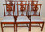 SOLD Set of 6 Mahogany Chippendale Dining Chairs
