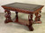 SOLD Antique Desk, Antique Mahogany Winged Griffin Library Table - Horner