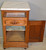 SOLD Antique Victorian Marble Top Half Commode/Nightstand