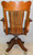 SOLD Victorian Oak Tall Swivel and Tilt Lawyers Bankers Office Chair