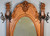 SOLD Victorian Oak Carved Large Oval Bevel Glass Mirror Lift Top Hall Tree