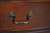 SOLD Mahogany Curve Glass Corner Cabinet