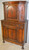 SOLD Oak Jacobean Carved Bar Cabinet