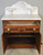 SOLD Victorian Marble Top Wash Stand High Back Splash