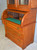 SOLD Victorian Burl Walnut Raised Panel Secretary Bookcase Desk
