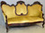 SOLD Victorian Unusual Medallion Back Carved Sofa