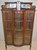 SOLD Antique Victorian Oak Corner China Cabinet or China Closet w/ Barley Twist Posts