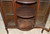 SOLD Antique Victorian Oak Corner China Cabinet or China Closet w/ Barley Twist Posts