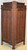 SOLD Antique Victorian Oak Corner China Cabinet or China Closet w/ Barley Twist Posts