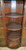 SOLD Antique Victorian Oak Corner China Cabinet or China Closet w/ Barley Twist Posts
