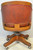 SOLD Barrell Back Oak Lawyers Bankers Tilt Swivel Chair