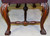 SOLD Needlepoint Carved Walnut Window Bench