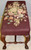 SOLD Needlepoint Carved Walnut Window Bench