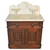 Victorian Walnut Marble Top Commode