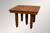 SOLD Antique Victorian Square Oak Dining Table with Barley Twist Legs & 2 Factory Leaves