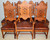 SOLD Antique Kitchen Chairs, Antique Set of 7 Fancy Oak Carved Dining Room Chairs