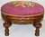 SOLD Victorian Needlepoint Carved Walnut Renaissance Footstool