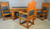 Oak office chairs with Library Table Desk