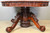 Round Mahogany Antique Dining or Banquet Table side view