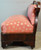 Upholstered Flame Mahogany Window Seat Hall Bench Settee Side View