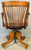 Victorian Oak Bankers Lawyers Office Chair Back View