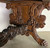 SOLD Antique Table, Antique R.J. Horner Style Carved Mahogany Trestle Table