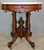 SOLD Outstanding Victorian Burl Walnut Heavy Marble Top Parlor Stand