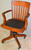 SOLD Antique Oak Lawyers/Bankers Swivel Tilt Office Chair