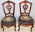 SOLD Antique Accent Chairs, Antique Pair of Carved Civil War Era Victorian Side Chairs