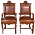 SOLD Pair of Leather Eagle Crest Arm Chairs