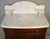 SOLD Antique Commode, Antique Victorian Marble Top Carved Commode