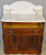 SOLD Antique Commode, Antique Victorian Marble Top Carved Commode
