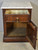 SOLD Victorian Marble Top Burl Walnut Half Commode