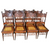 SOLD Antique Kitchen Chairs, Antique Set of 8 Oak Press Back Dining Room Chairs