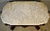 SOLD Antique Accent Table, Antique Spectacular Victorian Marble Top Center Table with Ladies Heads